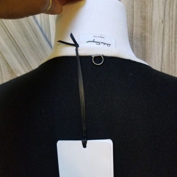 Salvatore Ferragamo Maximilian Davis Midi Noir Dress - Picture 14 of 16